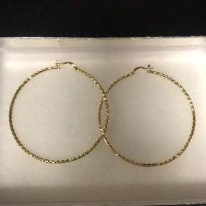Gold filled Large Hoop Earrings